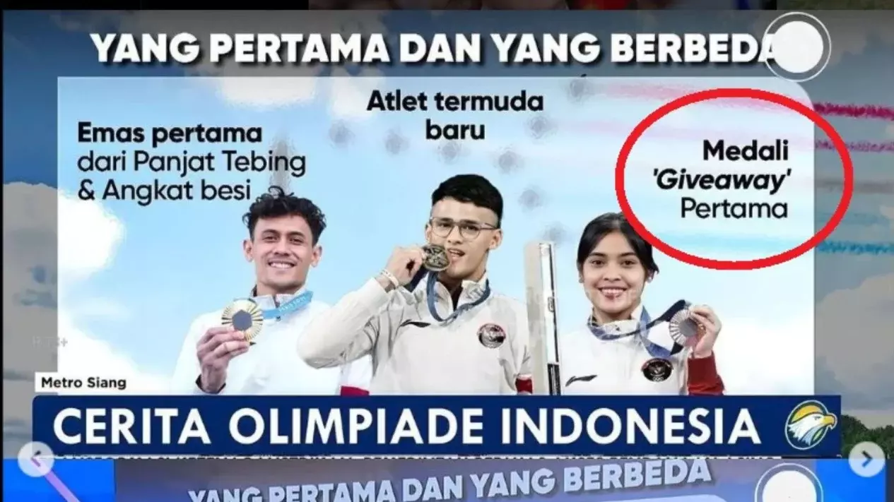 Salah Satu Stasiun TV Swasta Minta Maaf usai Sebut Medali Perunggu Gregoria  Mariska Hasil 'Giveaway'